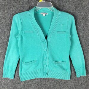 Pendleton Cardigan Women's Small Petite Blue Knit 100%‎ Cotton PS